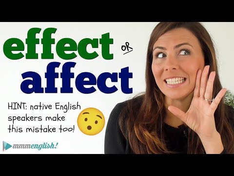 EFFECT or AFFECT? 🤔 English Mistakes that Native Speakers Make too!!