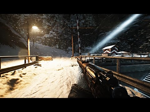 Battlefield V - Nordlys, Snow Stealth Mission (Ultra Realistic Immersive Graphics)4k60Fps
