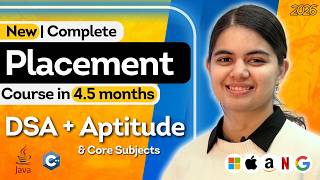 Complete Data Structures & Algorithms + Aptitude for Tech Placements | New Alpha Plus 7.0