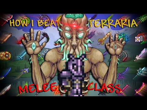 How I Like To Beat MASTER MODE Terraria With The MELEE CLASS!