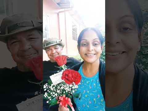 Red roses from Mr. Sana #shorts #flowers #love #happy #inspiration