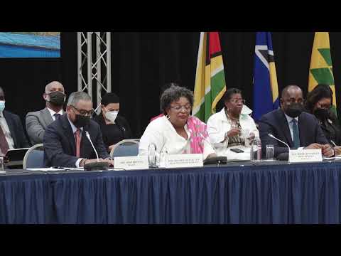 PM Briceno is in Barbados for the Caribbean Financial Access Round table Meetings PT 1