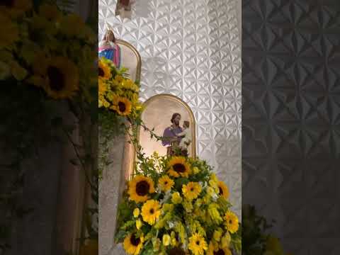 Decoração da igreja Matriz para aniversário da cidade de Itabi-SE #valmirpaesdesignfloral