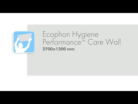 Ecophon Hygiene Performance™ Care Wall 2700x1200 mm montaż