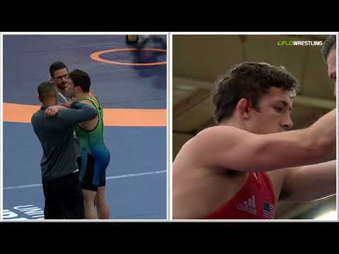 2018 Marine Corps US Open/UWW Junior Freestyle 79 Semis - Matthew Finesilver (BBWC) Vs. Michael La