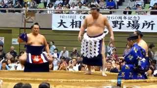 preview picture of video '横綱白鵬（Hakuho）による土俵入り（Dohyo-iri)（平成26年秦野巡業 Grand Sumo Tour in Hadano 2014 fall）'
