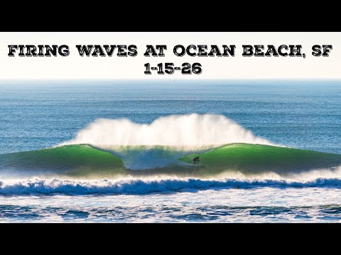 FIRING waves at Ocean beach SF