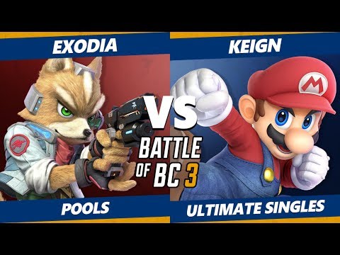 Smash Ultimate Tournament - Exodia (Fox) Vs. Keign (Mario, Lucina) BoBC3 SSBU Pools