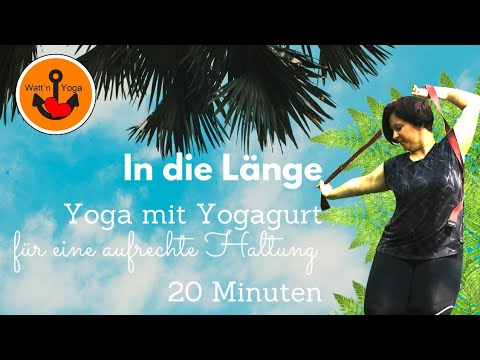 Yoga mit Gurt I Haltung verbessern I Schultern dehnen I 20 Minuten
