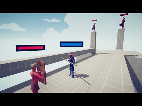 2x HARPOONER + PROTECTOR vs 1 UNIT - TABS - Totally Accurate Battle Simulator