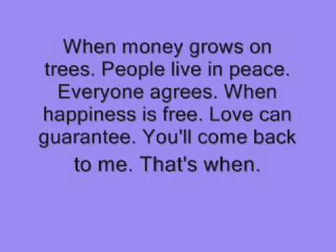 Shania Twain- When Lyrics