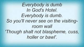 15290 Nick Cave - God&#39;s Hotel Lyrics