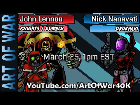 Warhammer 40k Dark Eldar vs Imperial Knights 2000pts (Part Two)!