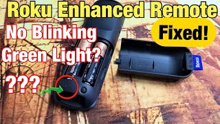 Roku Enhanced Remote Paring Green Light Doesn