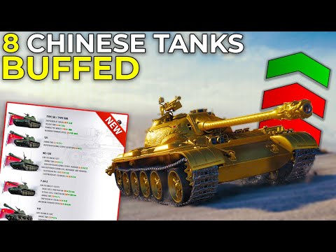 Type 59, 121 and 7 Other Chinese Tanks Buffed! | World of Tanks Tank Buffs - Update 1.15+