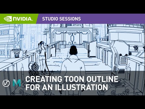 Creating Toon Outline for an Illustration in Maya w/ Nick Sullo