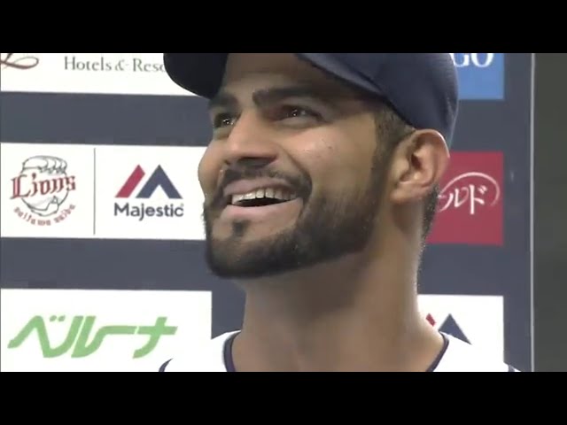 ライオンズ・メヒア選手ヒーローインタビュー 2016/4/24 L-E