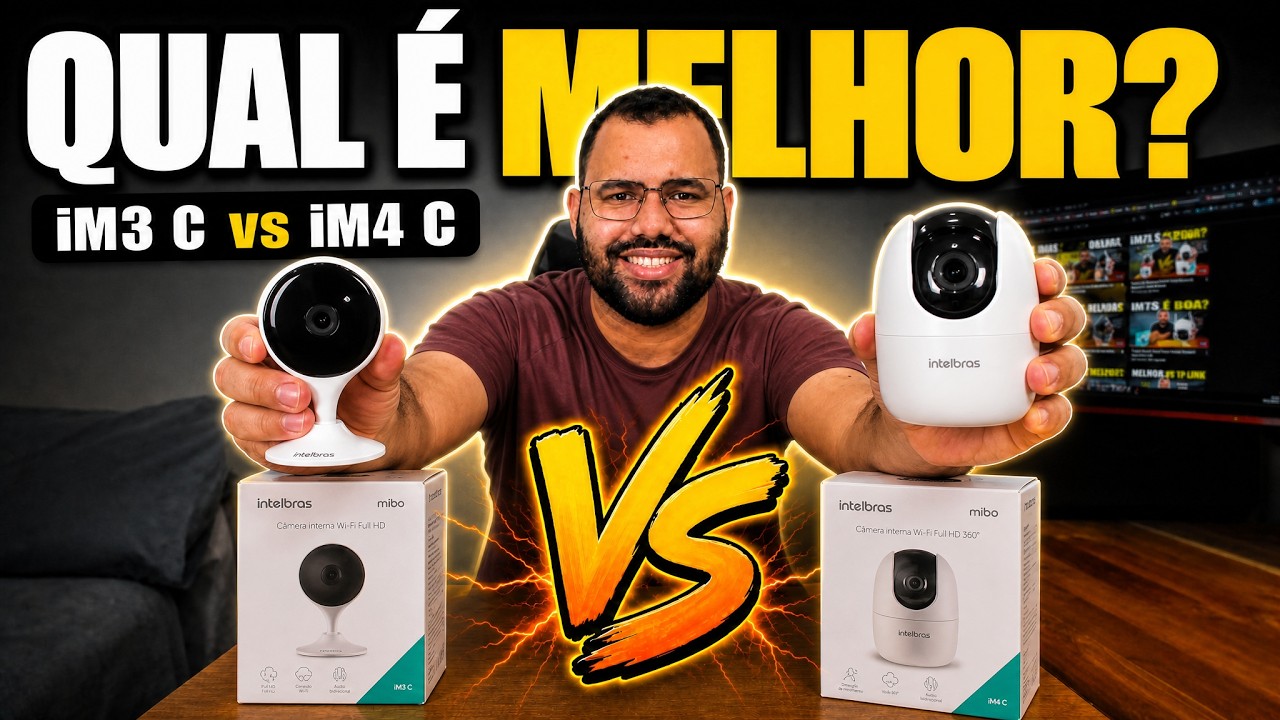 Miniatura da avaliação em vídeo de Câmera de Vídeo Wi-Fi Intelbras IM3 C com MicroSD 32GB Branco