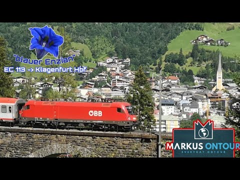 EC 113 "Blauer Enzian" am Steinbach Viadukt in Bad Hofgastein unterwegs nach Klagenfurt Hbf