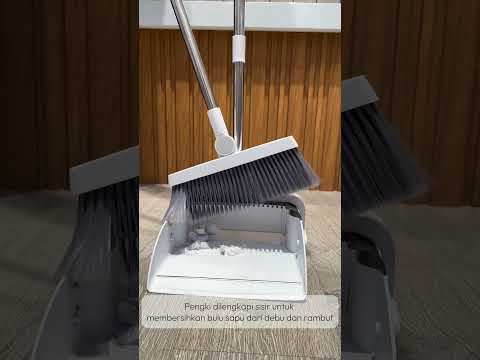 Gambar Proclean Set Sapu & Pengki Dengan Tempat Sampah - Putih