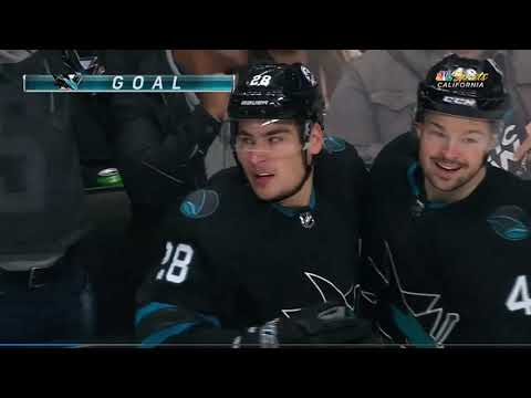 Erik Karlsson's stretch pass finds Tomas Hertl and Timo Meier
