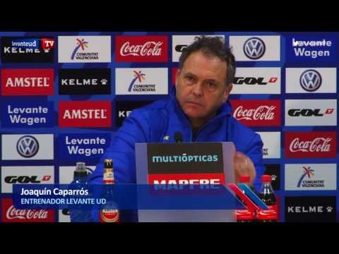 Rueda de prensa de Joaquín Caparrós previa al encuentro de Copa frente al FC Barcelona