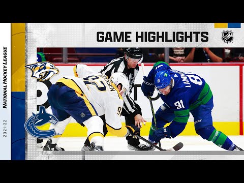 Predators @ Canucks 11/05/2021 | NHL Highlights
