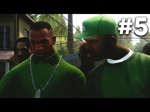 GTA San Andreas Definitive Edition Gameplay Walkthrough Part 5 - REUNITING THE FAMILIES