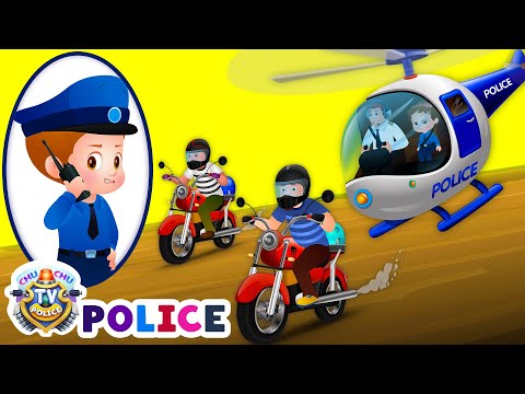 The Helicopter Chase & Saving Pet Animals - Narrative Story - ChuChu TV Police Fun Cartoons for Kids