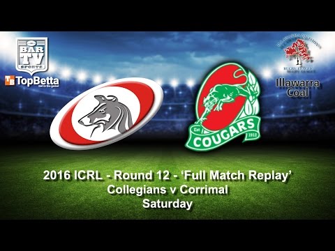 2016 ICRL Round 12 Full Match Replay - Collegians v Corrimal Cougars
