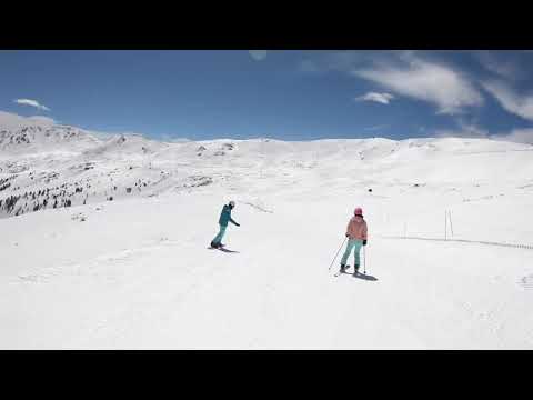 Skiing at Loveland, Colorado - March 2021