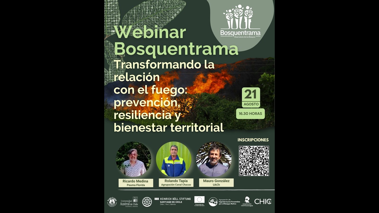 Webinar "Transformando la relación con el fuego: prevención, resiliencia y bienestar territorial"