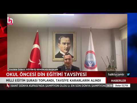 Genel Başkanımız Kadem Özbay, 20. Milli Eğitim Şurası`nda, okul öncesi din eğitimi kararı alınmasını Halk TV`ye değerlendirdi. | EĞİTİM İŞ