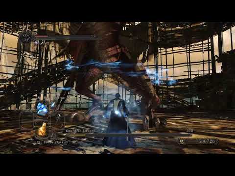 DARK SOULS II - SOUL VORTEX DESTROYS GUARDIAN DRAGON (SOLO, NG+7, NO DAMAGE)