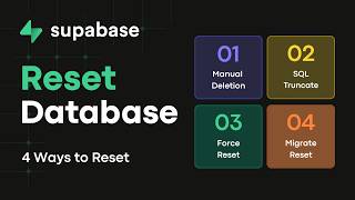 4 Ways to Reset Supabase Database (Developers Must Know)