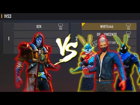 B2K VS WHITE 444, RAISTAR, VINCENZO | 1VS3 LEGENDS VS AWM GOD FULL HANDCAM ROOM