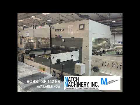 1995 Bobst SP 142 ER For Sale from Match Machinery