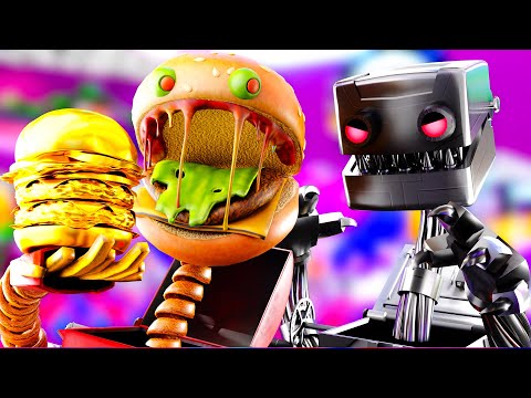 LUNCH Boxy Boo VS ROBOT Boxy Boo (Poppy Playtime Animation)