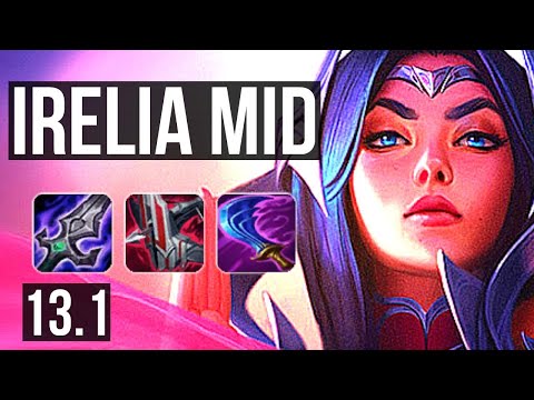 IRELIA vs YASUO (MID) | Quadra, 800+ games, 13/3/12, 1.1M mastery | KR Grandmaster | 13.1