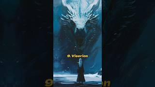 Top 10 Most Strongest Dragon In Game of Thrones। #shorts #ytshorts
