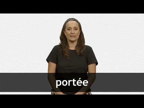 How to pronounce PORTÉE in French