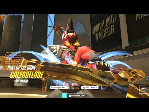 Gale Carry Hanzo - POTG! [ Overwatch Season 32 Top 500 ]