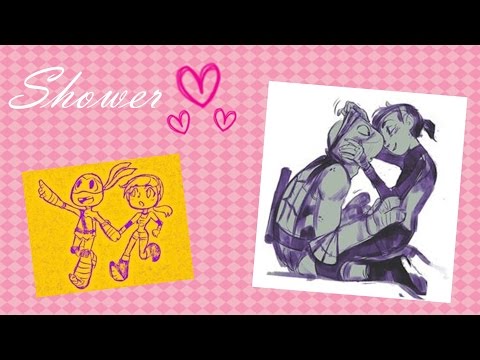 TMNT 2012 Donnie x April - Shower