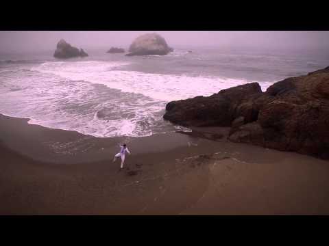 Ballet Dancer twirling on the beach - Filmed on Filmed on DJI Inspire One  Aerial Drone