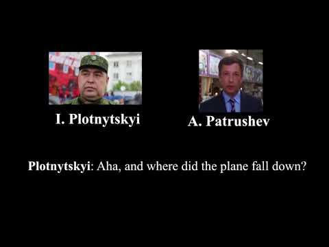Intercepted telephone call by Igor Plotnitskiy (LPR's head) and Andrey Patrushev (Batallion Zarya)