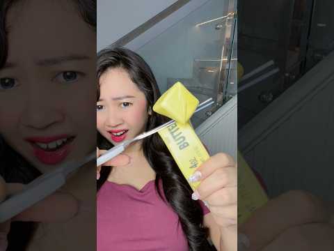 POTONG SQUISHY BUTTER JADI SLIME?!?! 😱😱😱 | Klara Tania #shorts
