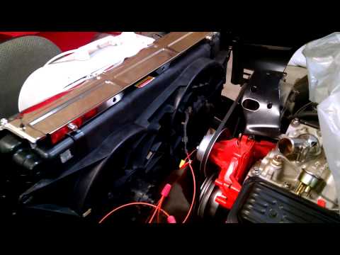 New electric fan in the chevelle