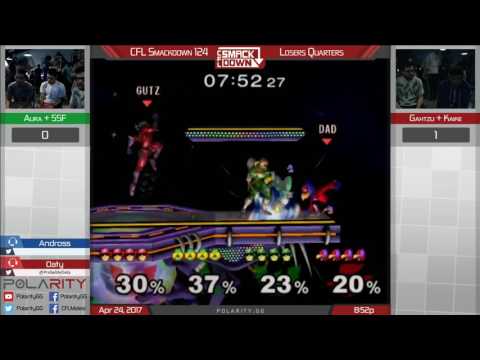 CFL Smackdown 124 Melee - Aura + SSF vs Gahtzu + Kaike - Doubles Losers Quarters