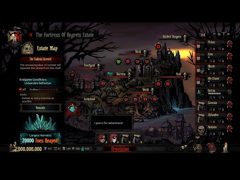 Darkest Dungeon Endless mode (Darkest difficulty) - a look at 20000 kills World's Best Score madness