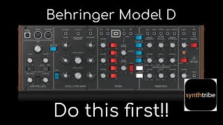 Video thumbnail for Behringer Model D - do this first! by abominable music